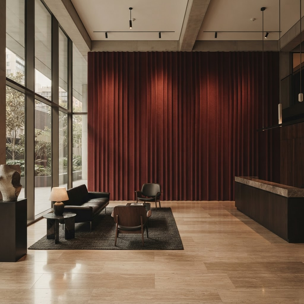 North Gallery — concept space featuring Felt — Oxblood